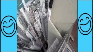 New : Guy Performs Insane Workout on Edge of High Building  2017
