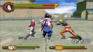 Naruto Shippuden: Ultimate Ninja 5 - Team 7 in 100 Man Challenge