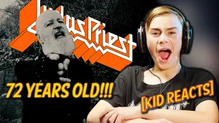 NEW JUDAS PRIEST!!! 72-Year Old Rob Halford! [Kid Reacts to NEW SONG] Trial by Fire #judaspriest