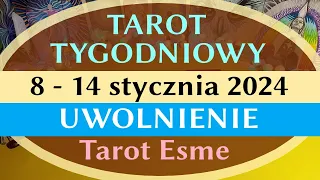 Tarot Tygodniowy⏰️ 8 - 14.01.2024🌼 Uwolnienie - tarot, czytanie tarota, horoskop @TarotEsme