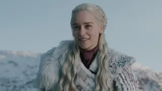 Game of Thrones S08E01 John snow riding on Dragon