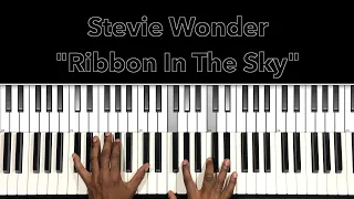Stevie Wonder "Ribbon In The Sky" Piano Tutorial