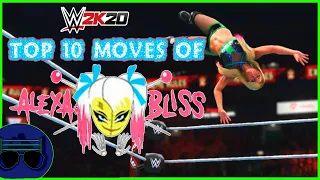 Top 10 Moves of Alexa Bliss (WWE 2K20 Top 10 Moves)