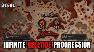 HELLTIDE INFINITE PROGRESS - CRAZY Angelbreath & Soul Farming in Diablo 4