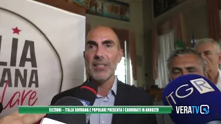 Pescara - Italia Sovrana e Popolare presenta i candidati in Abruzzo alle prossime elezioni