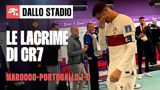 CRISTIANO RONALDO IN LACRIME DOPO LA SCONFITTA DEL PORTOGALLO CONTRO IL MAROCCO | TIFOSIAMO