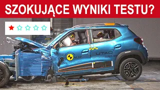 Szok: Jedna Gwiazdka w Crash Teście? 🔎 Analizujemy Dacia Spring Crash Test Euro NCAP