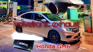 Honda City GM6 - valvetronic exhaust - max racing downpipe -bullet custom - tip akrapovic #hondagm6