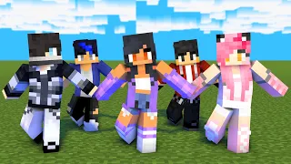 MONSTER SCHOOL : SIMPLE DIMPLE AARON, APHMAU, ZANE, KAWAII CHAN, EIN - MINECRAFT ANIMATION