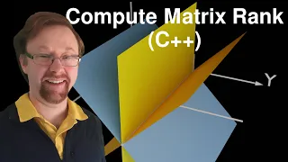 Linear Algebra in C++ - Part 8 - Compute Matrix Rank by Determinant Method