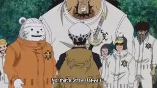 Law Meets Bepo and Hearts Pirate Again - One Piece Ep.757