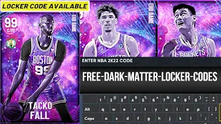 GUARANTEED END GAME LOCKER CODES FREE DARK MATTER NBA 2K22 LOCKER CODES (NBA 2K22 LOCKER CODES)