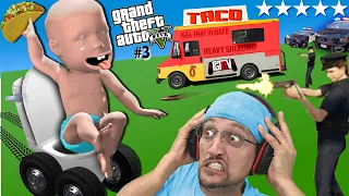 GRAND THEFT AUTO 5 has the worst TACO TRUCKS!  FGTeeVs Very Odd Day! (with Mods)