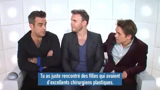 Take That - Robbie , Gary and Mark - Funny Questions @France