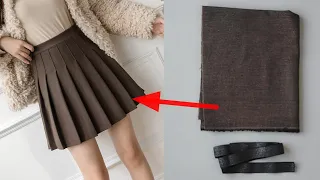 How to sew a mini skirt in 10 minutes) #diy