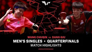 Wang Chuqin vs Dang Qiu | MS QF | Singapore Smash 2024