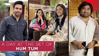 A Day On The Set of Hum Tum | Sarah Khan | Junaid Khan | Danish Nawaz | Cast Interviews | FUCHSIA