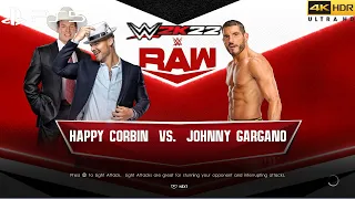 WWE 2K22 (PS5) - JOHNNY GARGANO vs BARON CORBIN | RAW, OCT. 24, 2022 (4K 60FPS HDR)