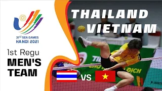 SET 2 Sepak Takraw Mens Team | 1st Regu Thailand VS Vietnam | Sea Games Ha Noi 2022