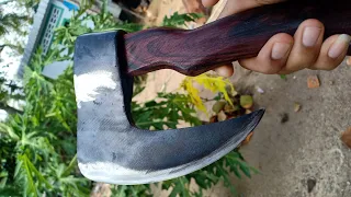 Blacksmithing - Forging a Camping Axe, Custom a Survival Axe