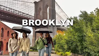 NEW YORK CITY Virtual Walking Tour 4K : Brooklyn Heights, Brooklyn Heights Promenade, DUMBO