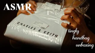 ASMR ~ Handbag Unboxing ~ Super Tingly Charles & Keith Bag (no talking)