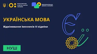 6 клас. Українська мова. Відмінювання іменників третьої відміни