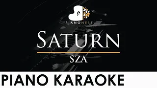 SZA - Saturn - Piano Karaoke Instrumental Cover with Lyrics