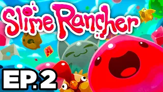 😼 GIANT CAT SLIME, TARR SLIMES, SECRET SKIN, MAKING LARGOS - Slime Rancher Ep.2 (Gameplay Lets Play)