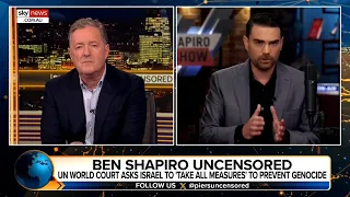 Ben Shapiro and Piers Morgan discuss hypocrisy of when ‘international law is invoked’