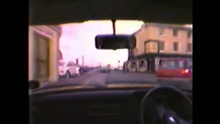 Kidderminster Town Centre 24 December 1980 in Ford Escort