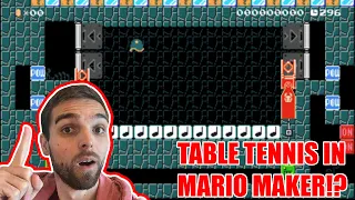 Table Tennis in Mario Maker 2!?