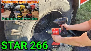 Test kluczy udarowych  Parkside PASSP 20-Li A2 Milwaukee M18 FHIWF12-502X Dewalt DCF 899 i Star 266