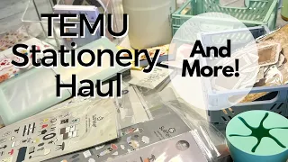 Huge Temu Stationery Haul | Unboxing | Temu 1 year Anniversary