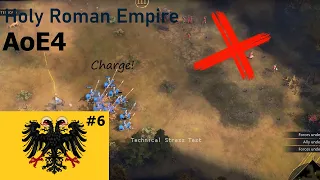 Age of Empires 4 Gameplay | HRE vs English | Technical Stress Test Game 6