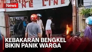 Bengkel Terbakar, Warga Panik Padamkan Api - iNews Malam 07/06