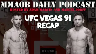 UFC Vegas 91: Nicolau vs. Perez Recap MMAOB Daily Podcast For April 28th