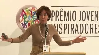 Viviane Senna conversa com jovens do Prêmio Jovens Inspiradores