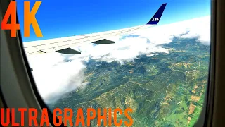 Boeing 737-700 Turbulent Takeoff At Gibraltar | 4K Ultra Realism | X-Plane 11