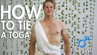 How to Make a Toga (For Guys)