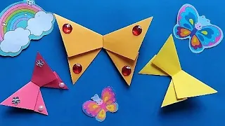 БАБОЧКА ИЗ БУМАГИ / ПОДЕЛКИ ИЗ БУМАГИ / ПРОСТЫЕ ПОДЕЛКИ ИЗ БУМАГИ / BUTTERFLY MADE OF PAPER