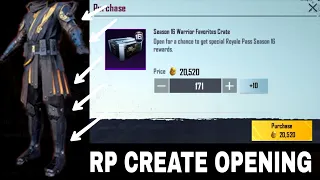 RP CRATE OPENING SEASON 16 PUBG MOBILE | RP CRATE OPENING PUBG