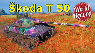 World of Tanks Škoda T 50 - 8 Kills 11,5K Damage | NEW WORLD RECORD !