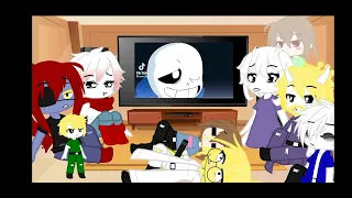 Undertale react to Sans vs Jevil|Undertale|Sans|Fight|xcute__gacha:)