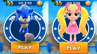 Sonic Dash vs Love Diana Pet Dash - Movie Sonic vs All Bosses Zazz Eggman All 60 Characters Unlocked