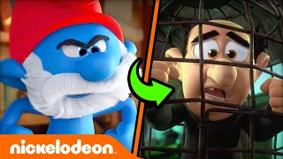 Papa Smurf SWAPS BODIES With Gargamel?! | The Smurfs | Nickelodeon Cartoon Universe