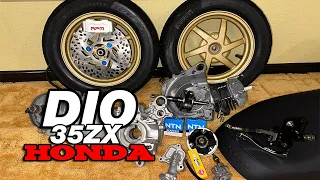 RPM RACING caliper for HONDA DIO 35ZX | Review of the Honda Dio 35zx project from Factory