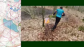 Headcam Orienteering#143 ЯБ2024 - 2 день  гор. Ладушкин 9 марта 2024г. М40 - 6.5 км