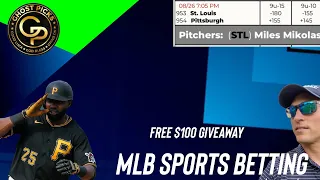 St Louis Cardinals vs Pittsburgh Pirates Prediction Thursday 8-26-2021 l MLB Daily Picks Free $100