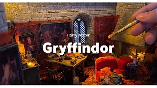 I made a Miniature Gryffindor Common Room